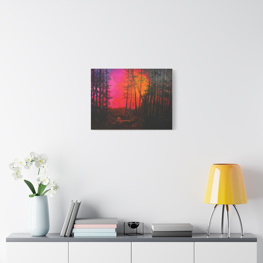 Hills on Fire — Canvas Print