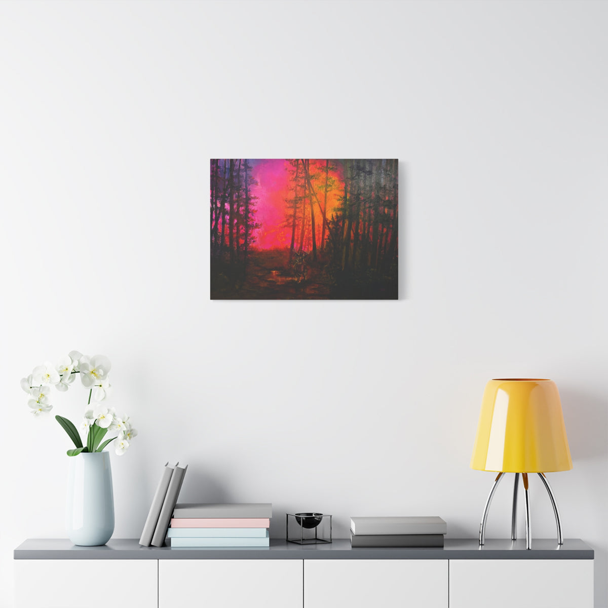 Hills on Fire — Canvas Print