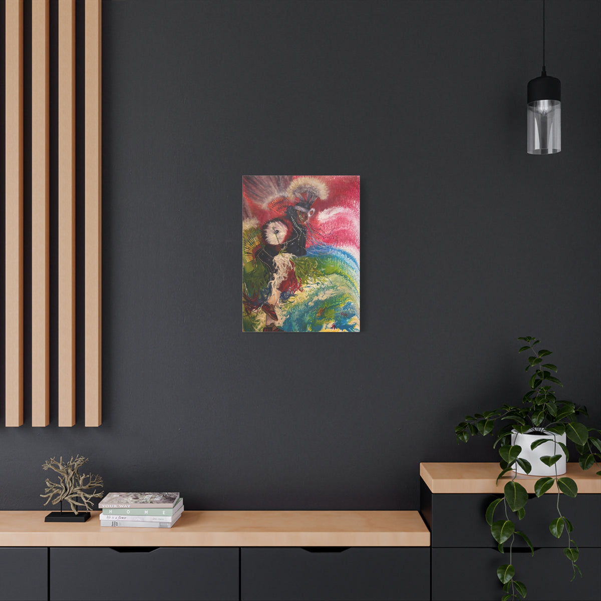 Dancing with his Ancestors — Canvas Print