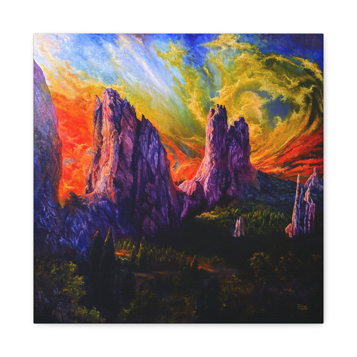 Cathedral Valley — Canvas Print