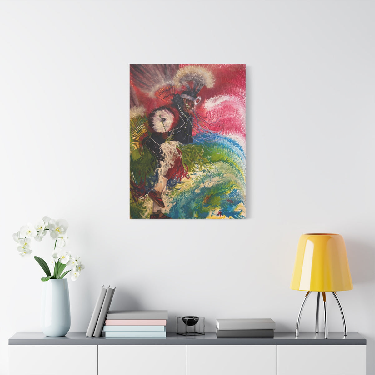 Dancing with his Ancestors — Canvas Print