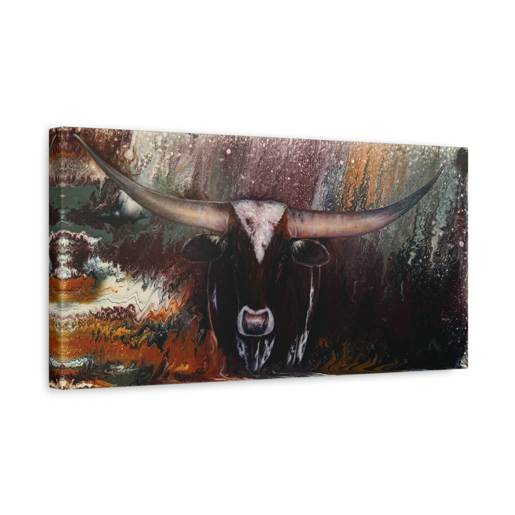 Long Horn — Canvas Print