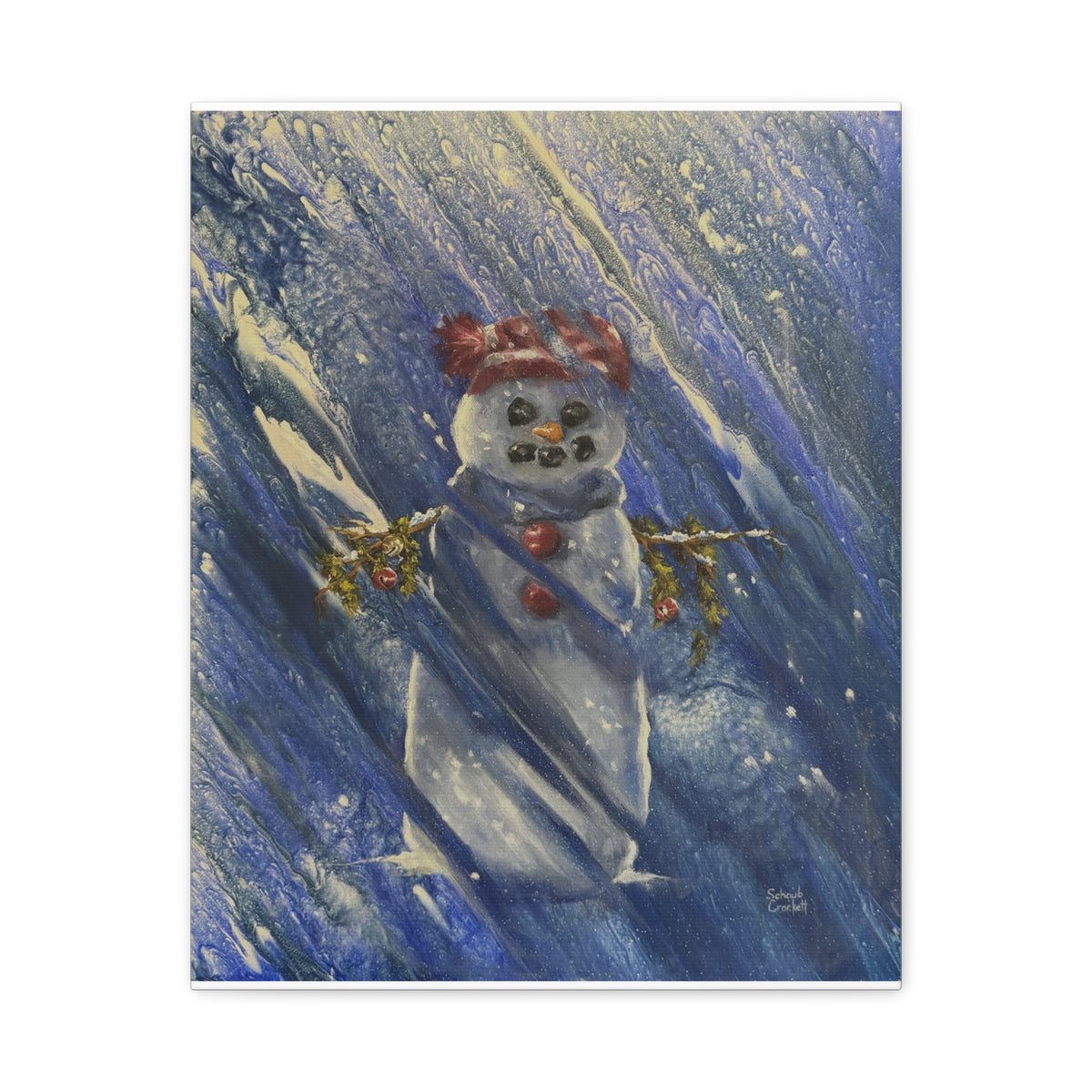 Braving the Blizzard — Canvas Print