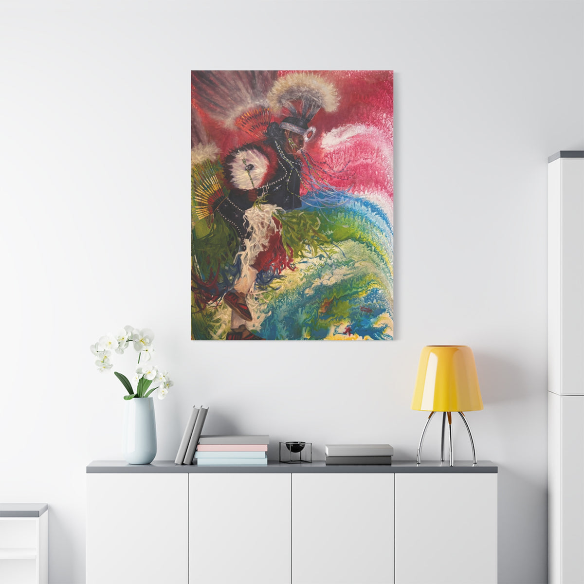 Dancing with his Ancestors — Canvas Print