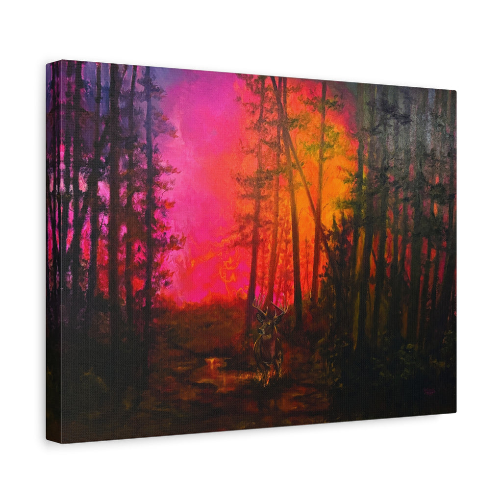 Hills on Fire — Canvas Print