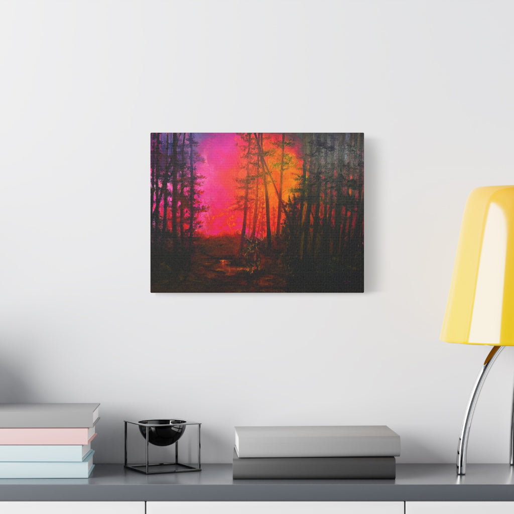 Hills on Fire — Canvas Print