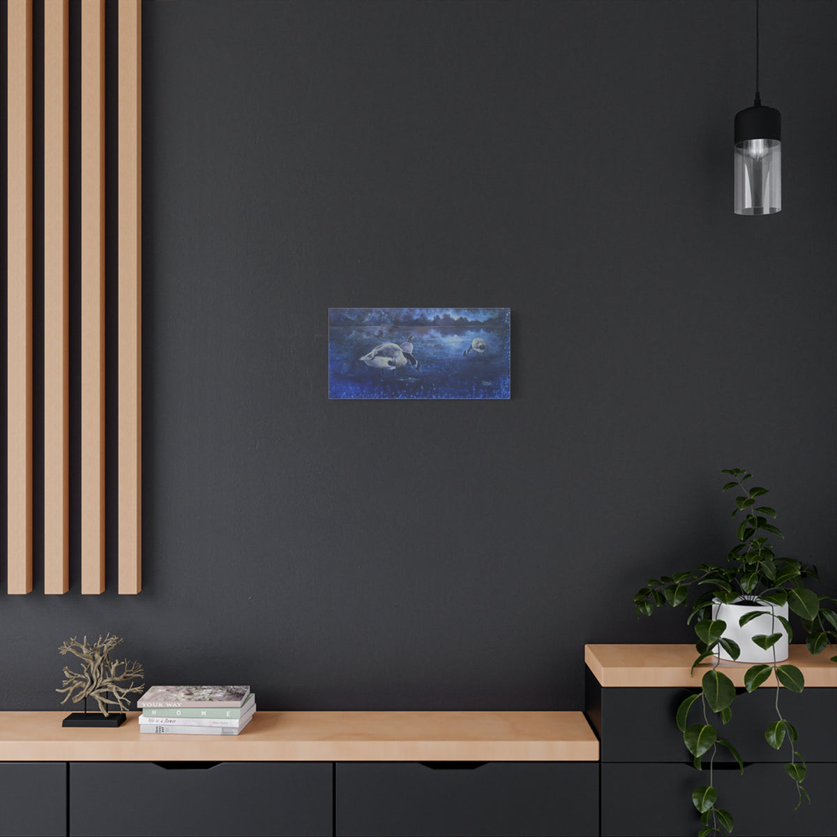 Midnight Geese — Canvas Print