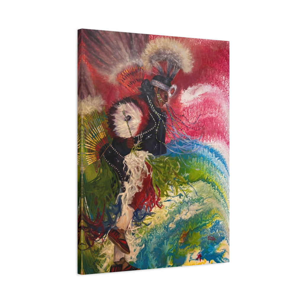 Dancing with his Ancestors — Canvas Print