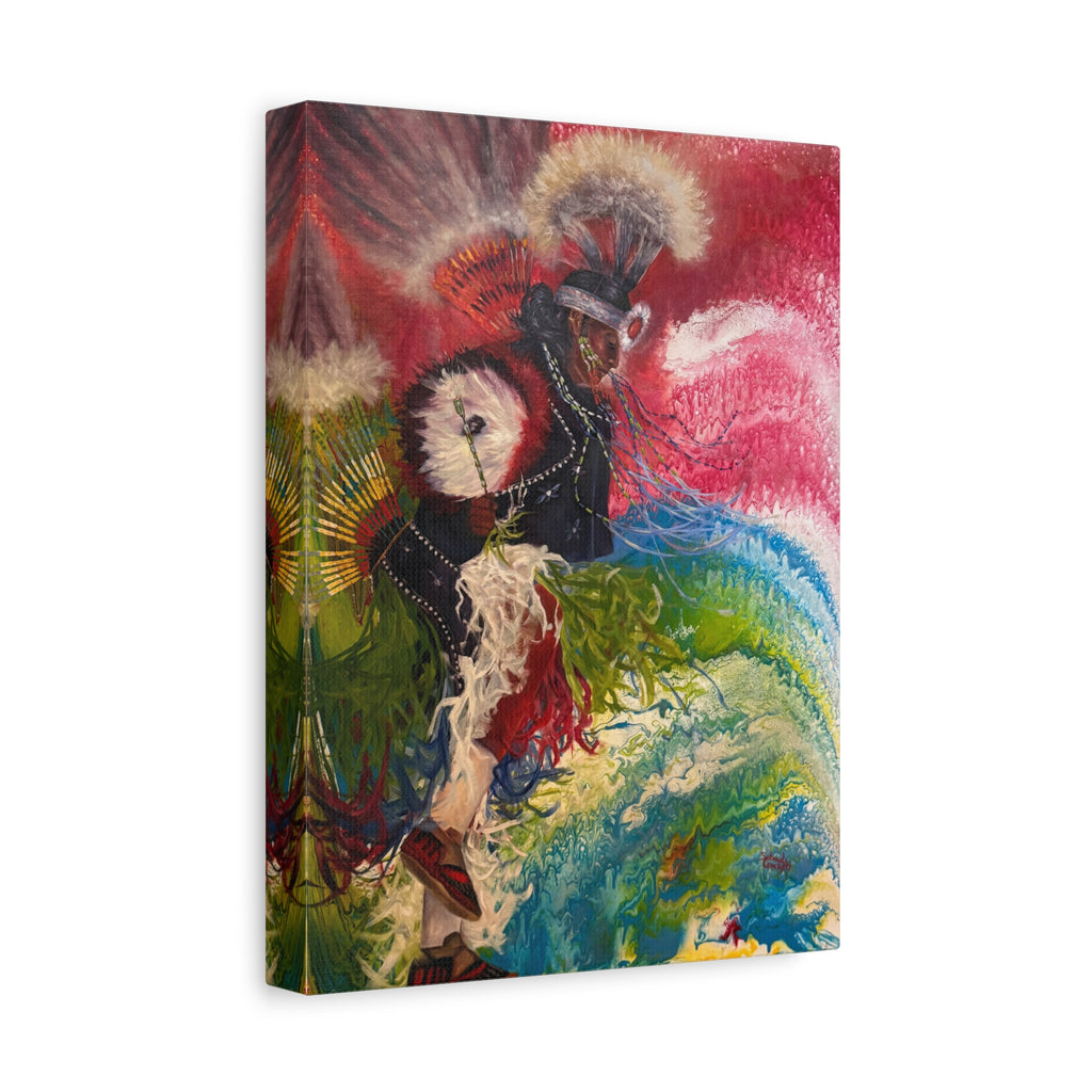 Dancing with his Ancestors — Canvas Print
