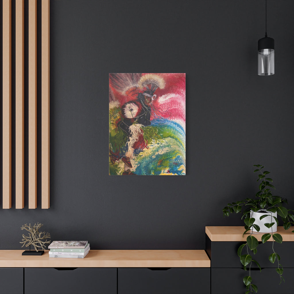 Dancing with his Ancestors — Canvas Print