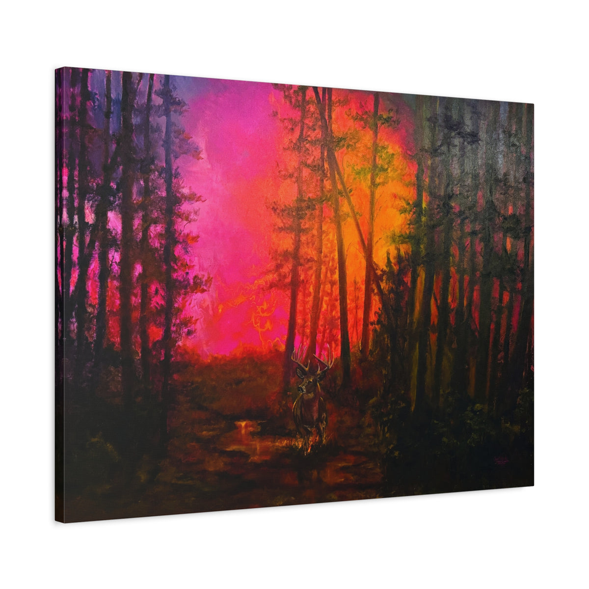 Hills on Fire — Canvas Print