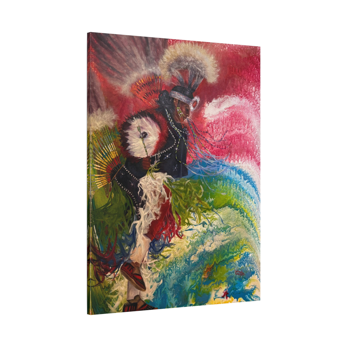 Dancing with his Ancestors — Canvas Print