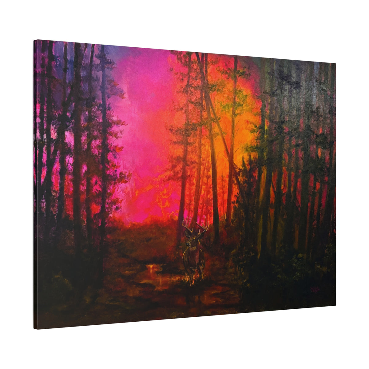 Hills on Fire — Canvas Print