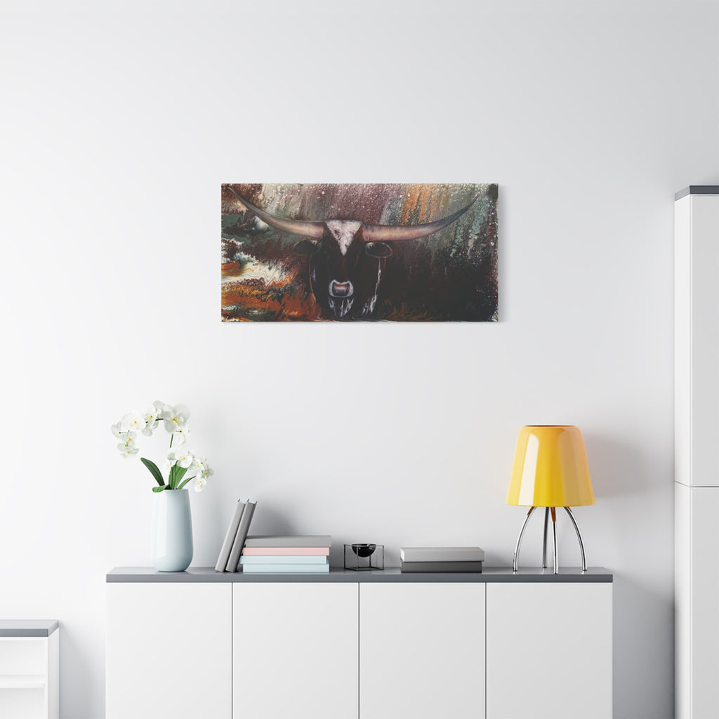 Long Horn — Canvas Print