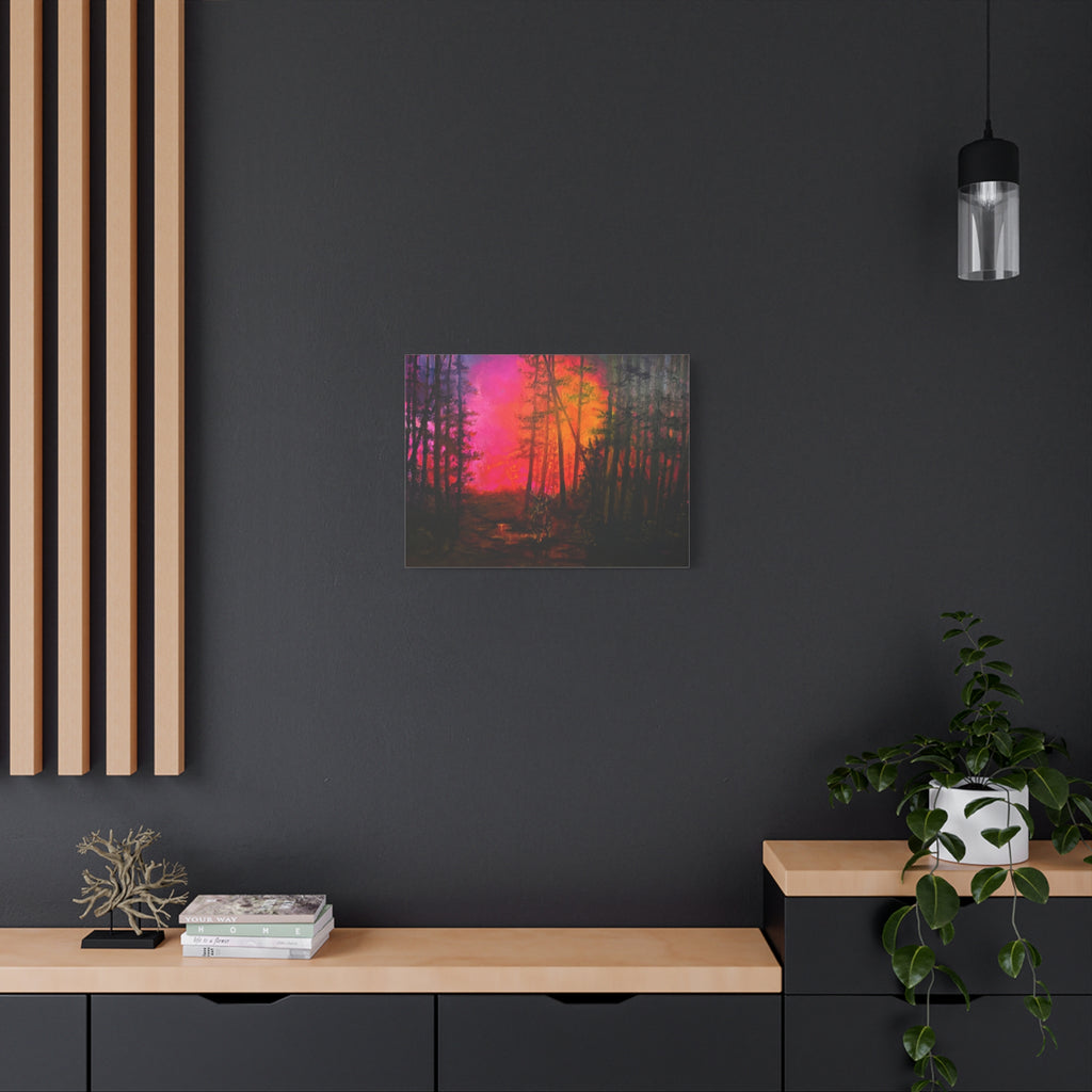 Hills on Fire — Canvas Print