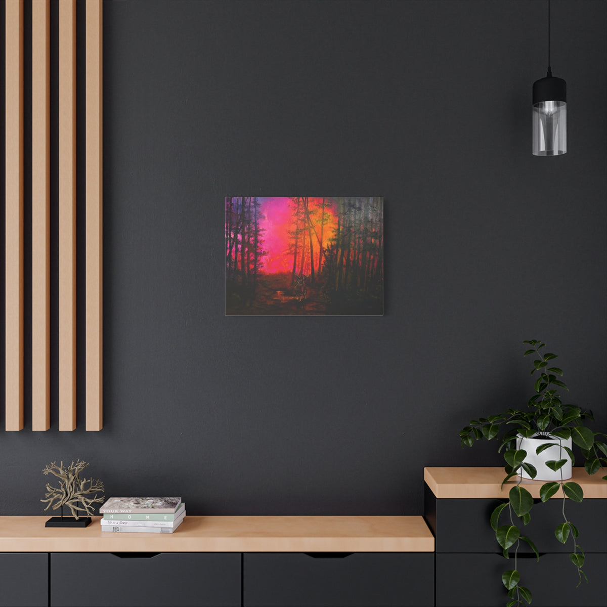 Hills on Fire — Canvas Print