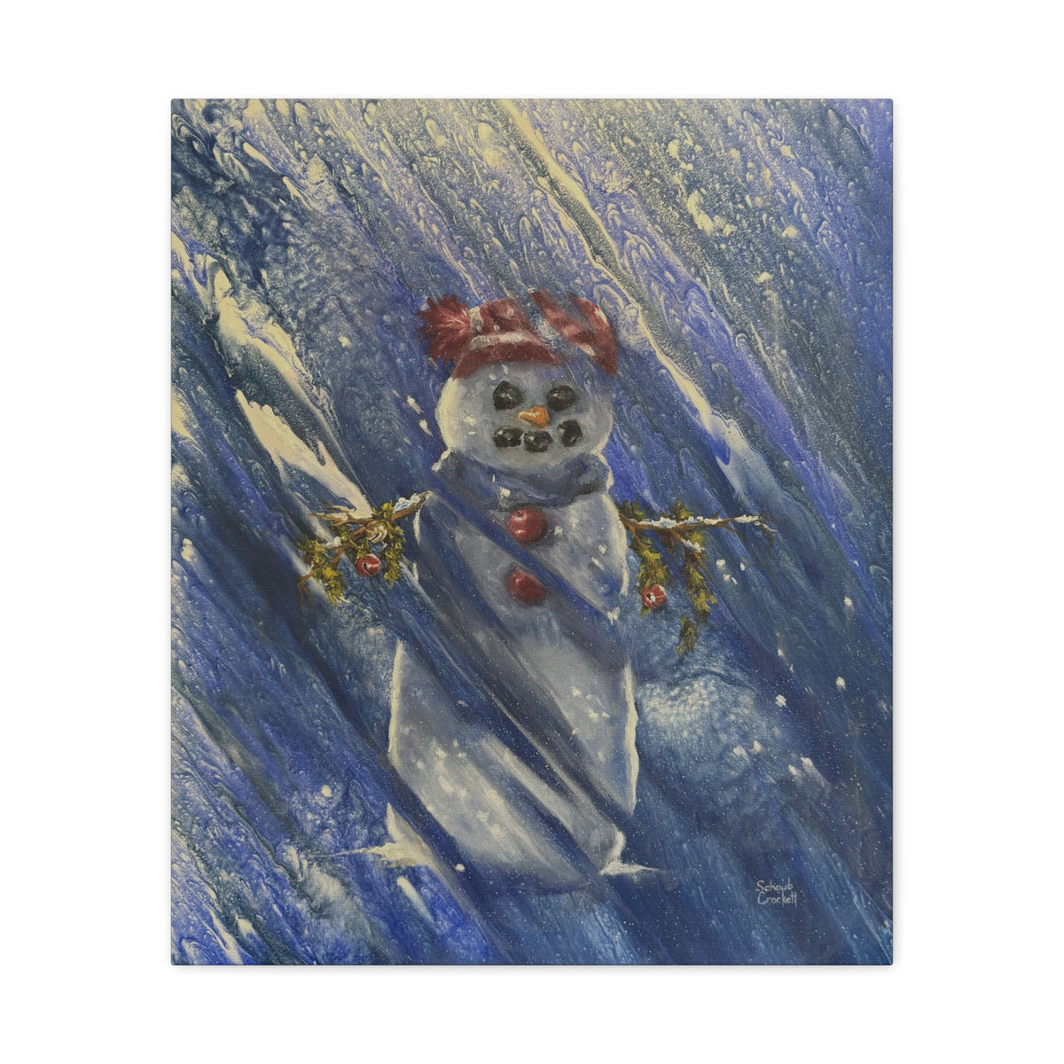 Braving the Blizzard — Canvas Print