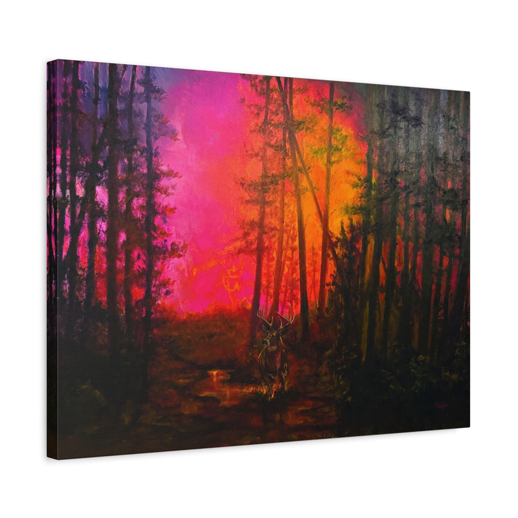 Hills on Fire — Canvas Print