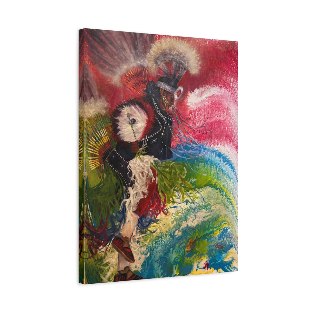 Dancing with his Ancestors — Canvas Print