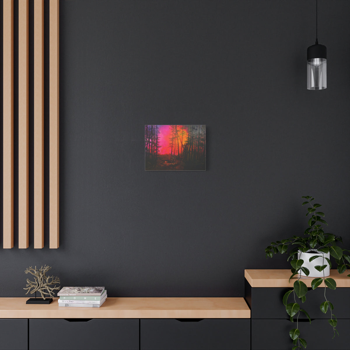Hills on Fire — Canvas Print