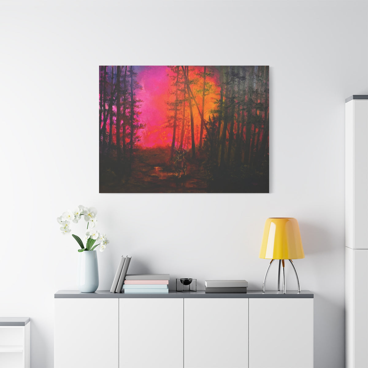 Hills on Fire — Canvas Print