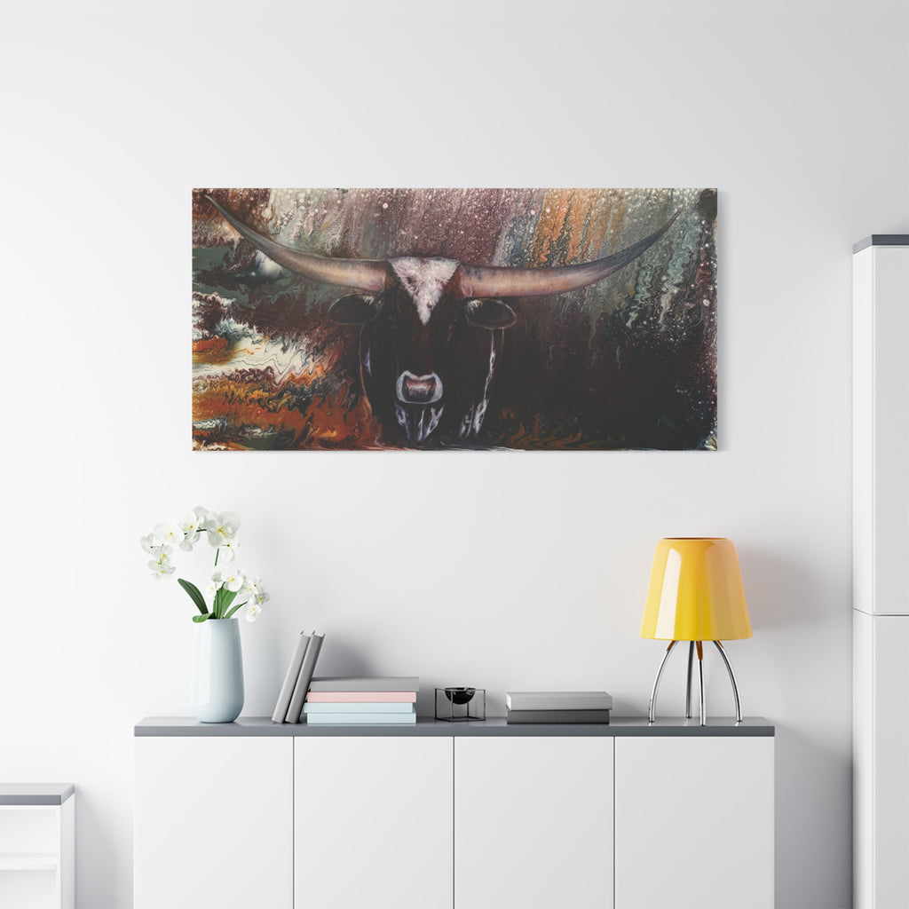 Long Horn — Canvas Print