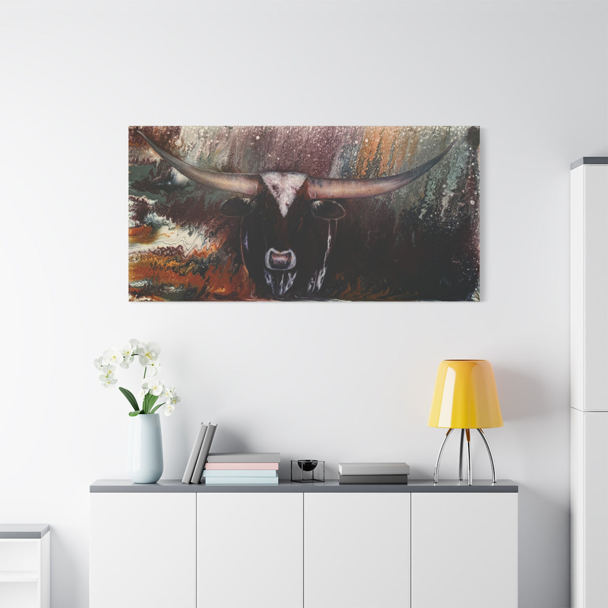 Long Horn — Canvas Print