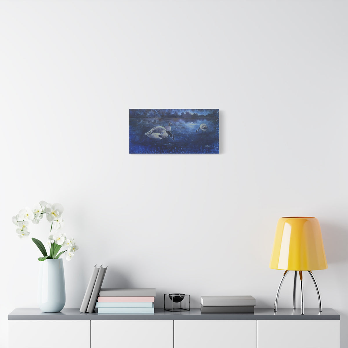 Midnight Geese — Canvas Print