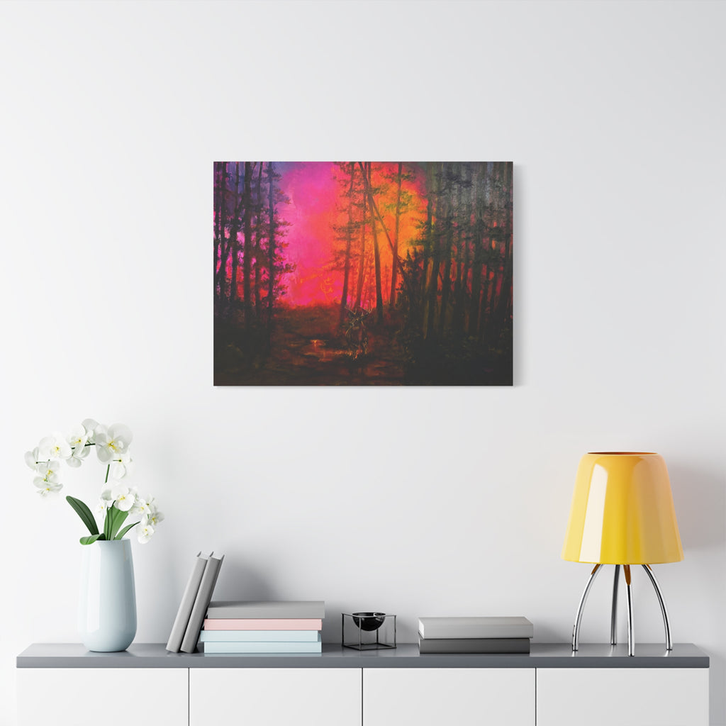 Hills on Fire — Canvas Print