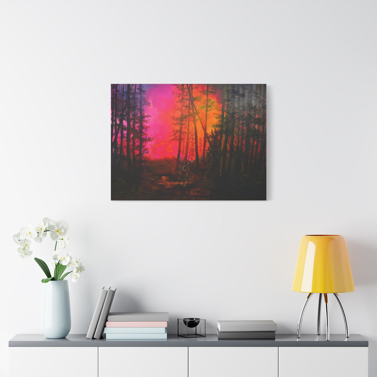 Hills on Fire — Canvas Print