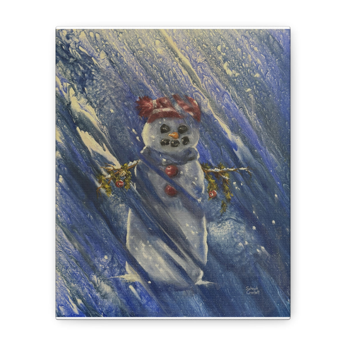 Braving the Blizzard — Canvas Print