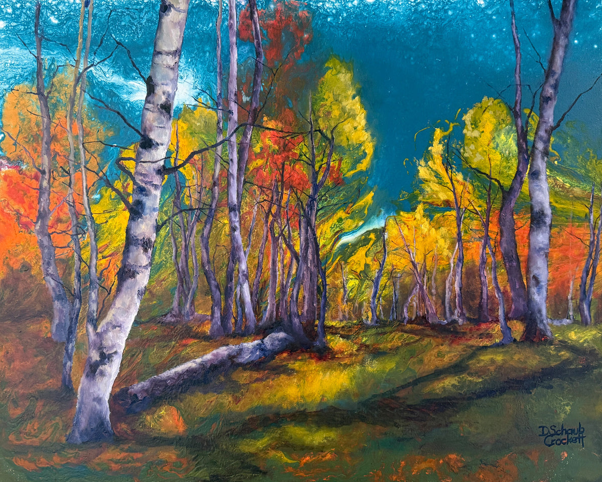 Autumn Aspen — Original Oil Painting