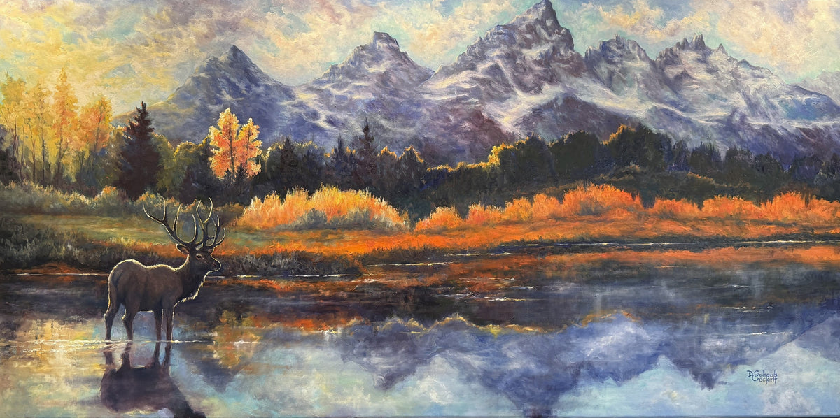 Autumn's Mirror — Original Oil Painting