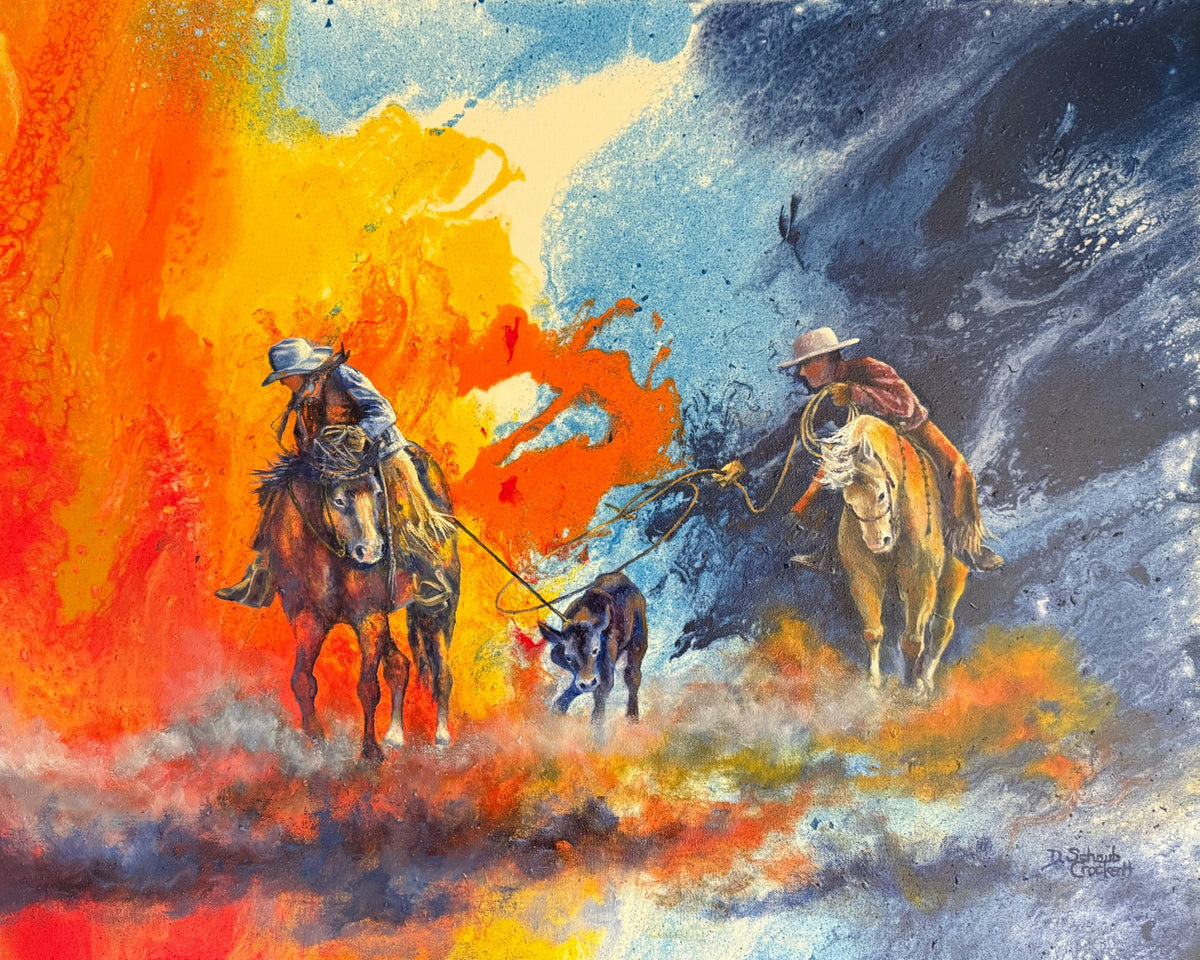 Branding Day 1 — Original Oil Painting