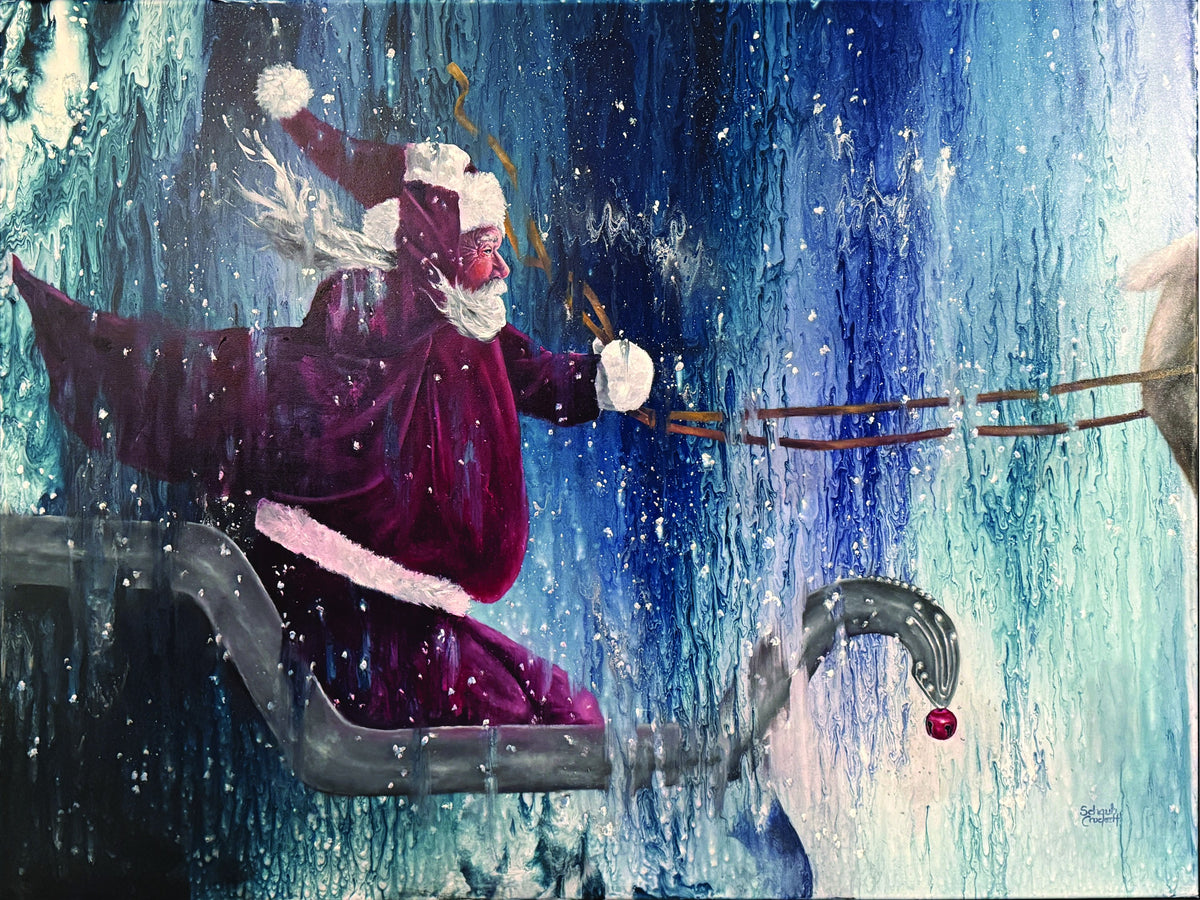 Pedal to the Metal — Original Oil Painting